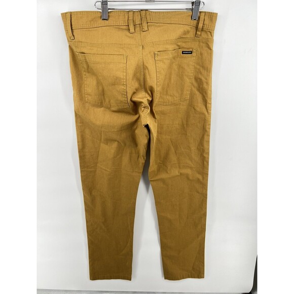 Oakley Men's Slim Fit Jeans size 34 Mustard Brown #C1 - Picture 3 of 3